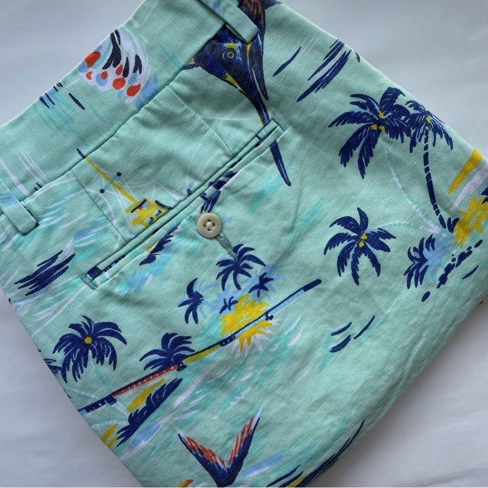 Polo Ralph Lauren Linen Cotton Blend Shorts Size 32
